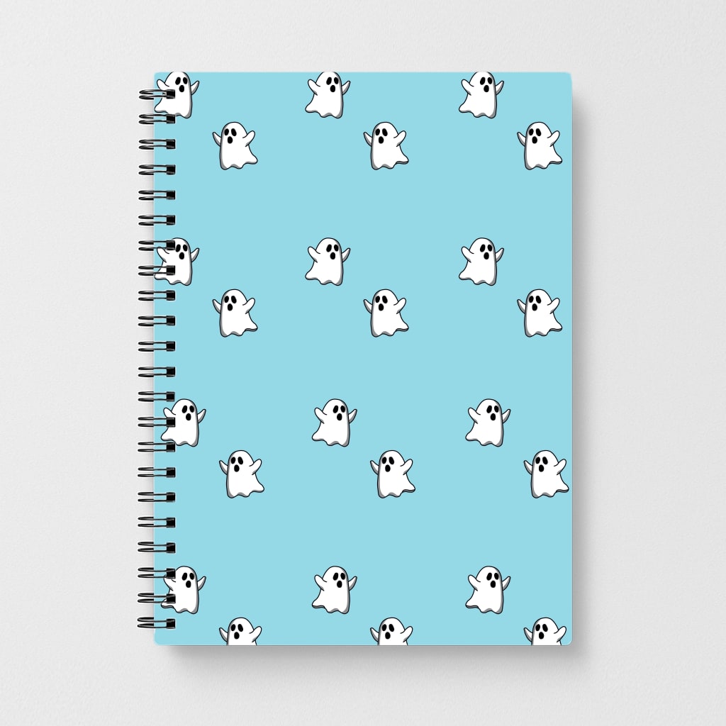 Ghost Pattern - Halloween Notebook