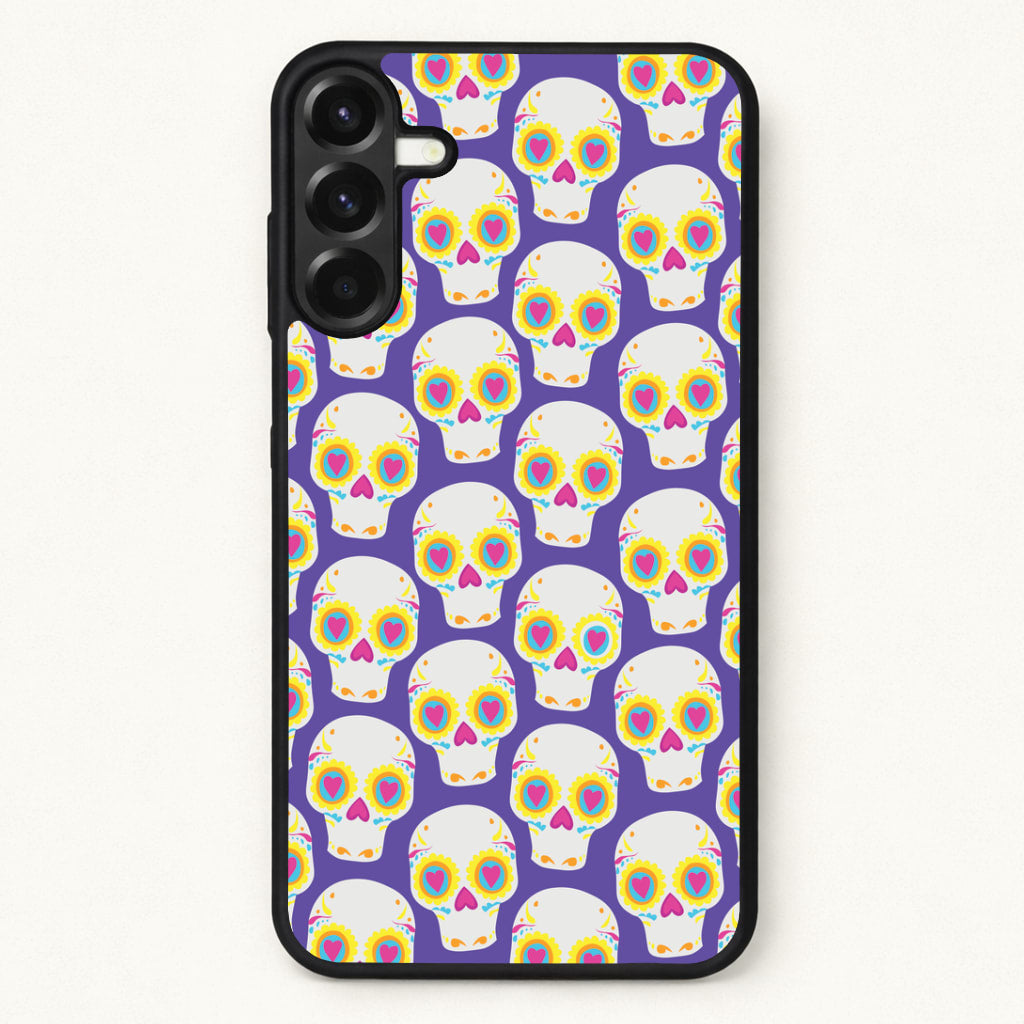 Skull Pattern - Halloween Phone Case for Galaxy A37