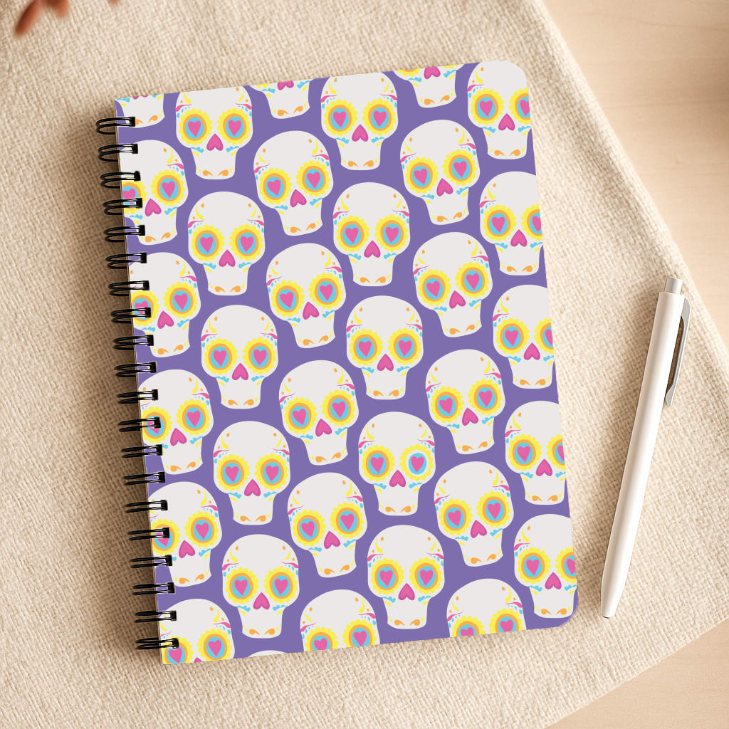 Skull Pattern - Halloween Notepad