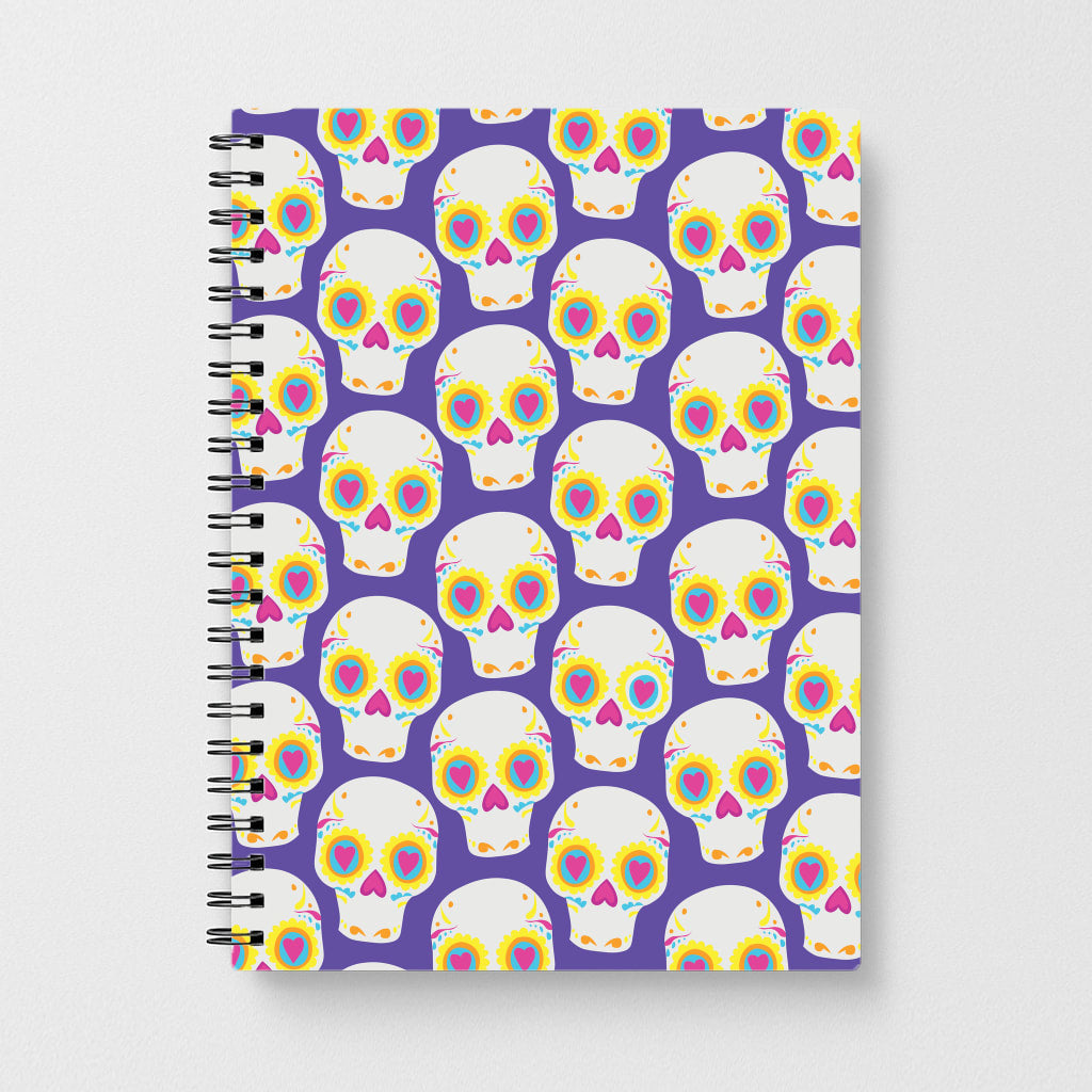 Skull Pattern - Halloween Notebook