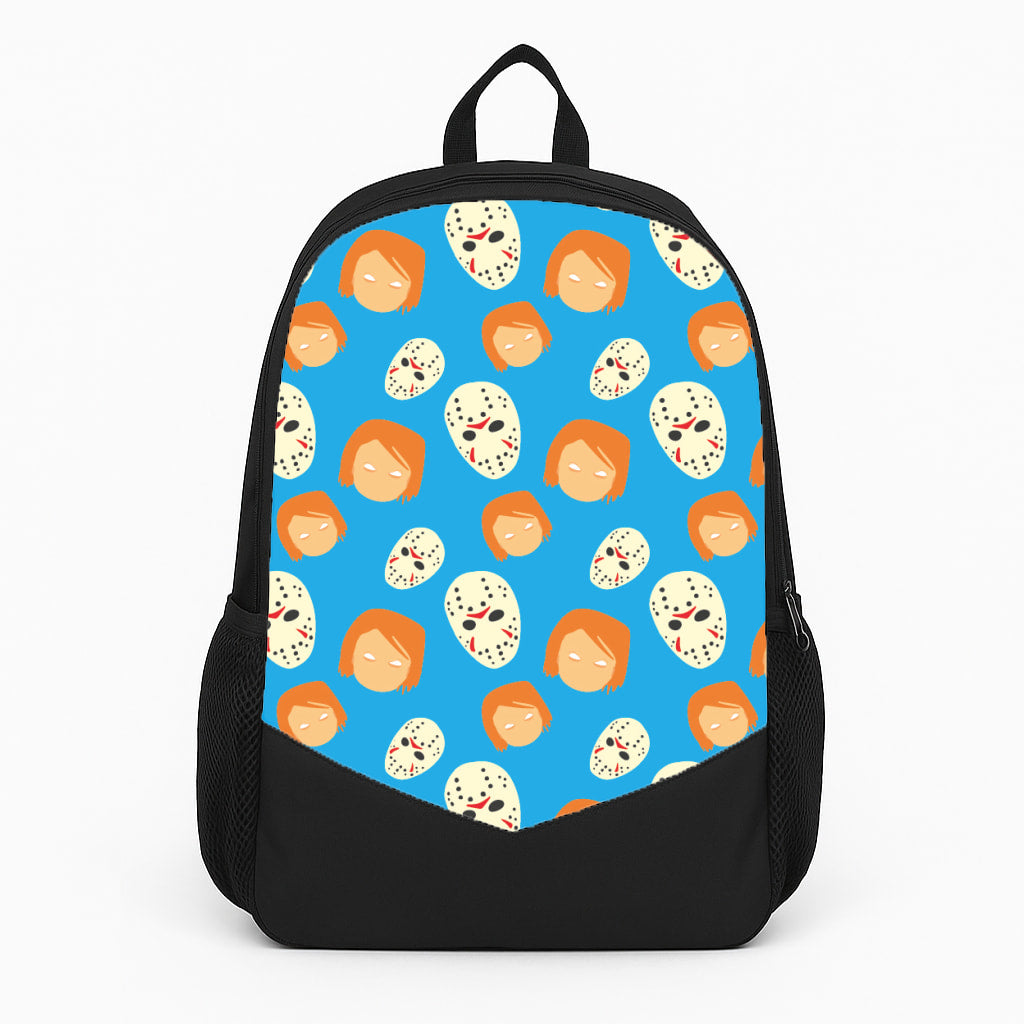 Chucky And Jason Pattern - Halloween Backpack