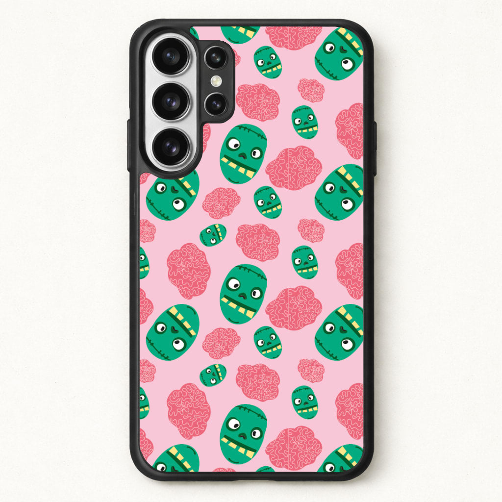 Frankenstein And Brains - Halloween Phone Case for Galaxy S26 Ultra