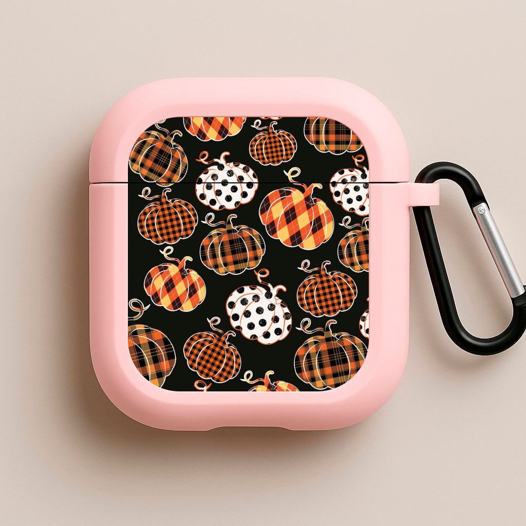 Halloween Pattern 11 Pink AirPods Case