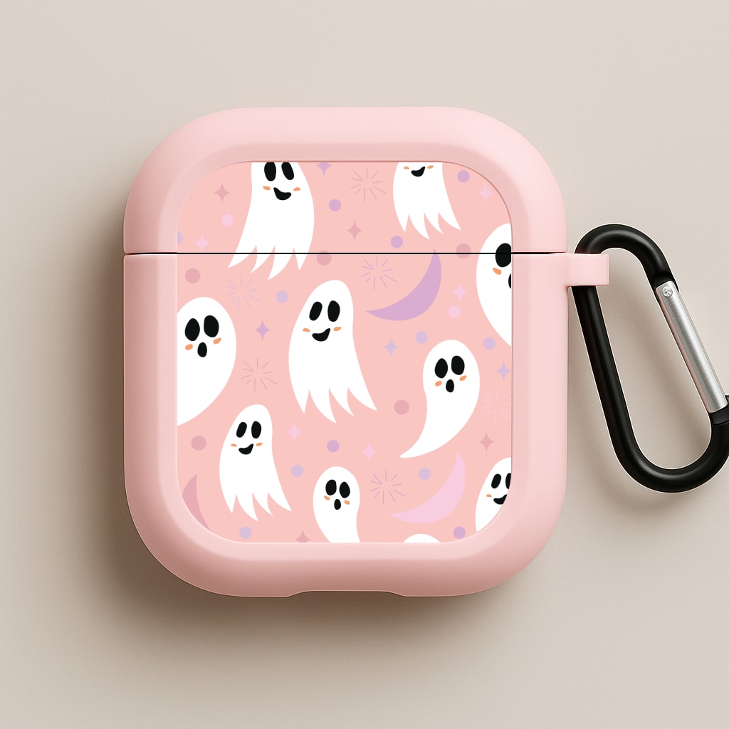 Halloween Pattern 18 Pink AirPods Case