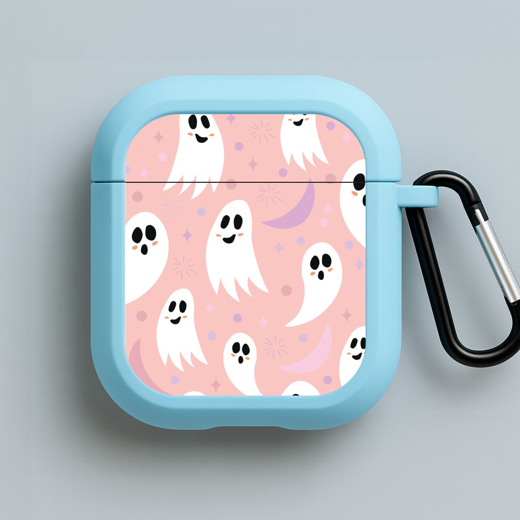 Halloween Pattern 18 Blue AirPods Case