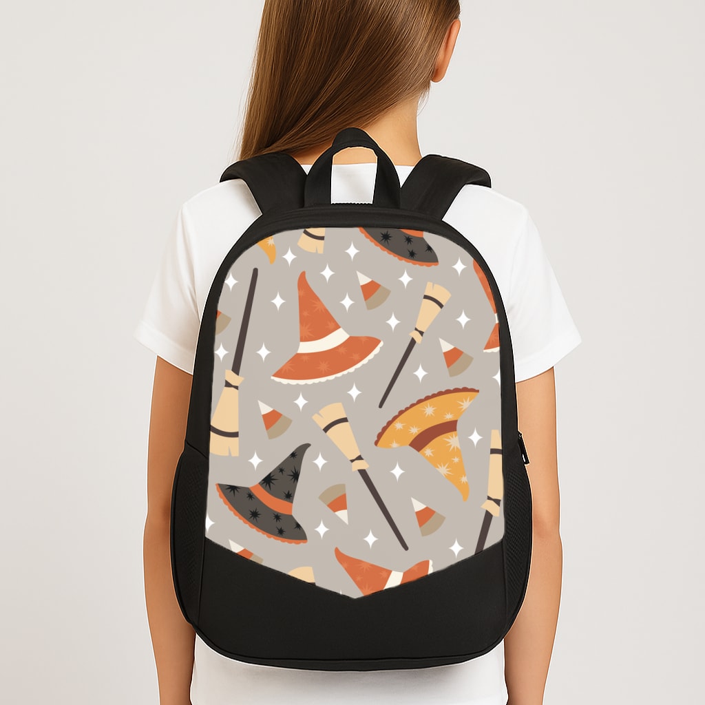 Halloween Pattern 19 Large School Bag