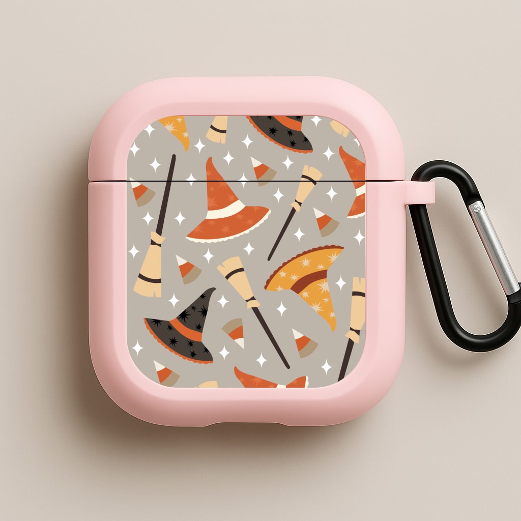 Halloween Pattern 19 Pink AirPods Case