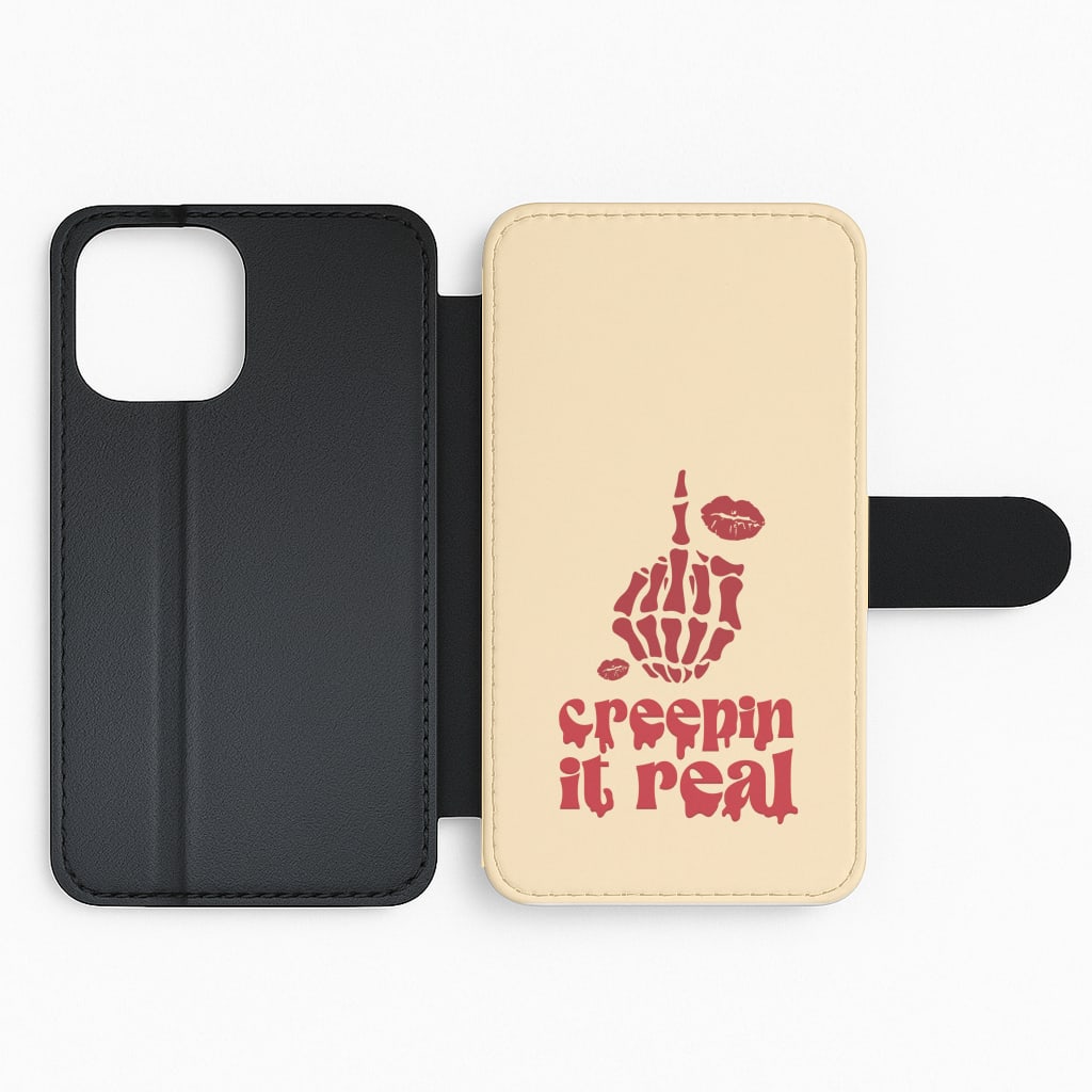 Creepin It Real Flip Phone Case