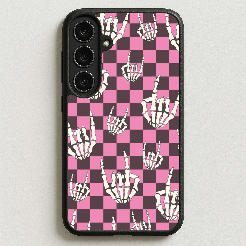 Rock On Skeleton Phone Case for Galaxy S25FE