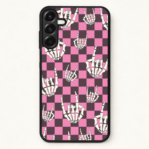 Rock On Skeleton Phone Case for Galaxy A57