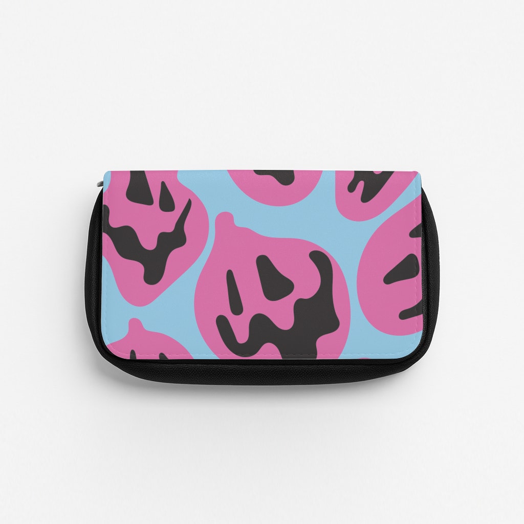 Pumpkin Blue Pattern Pencil Case