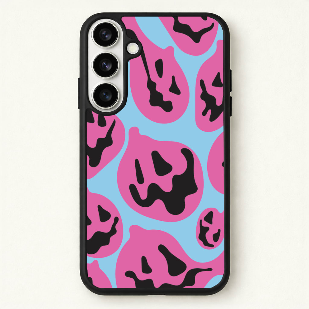 Pumpkin Blue Pattern Phone Case for Galaxy S26 Plus
