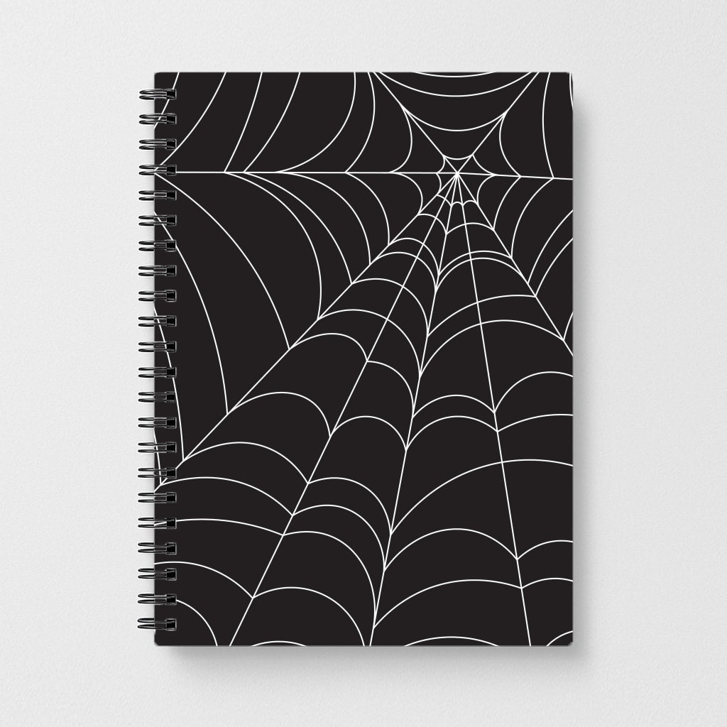 Black Cobwebs Pattern Notebook