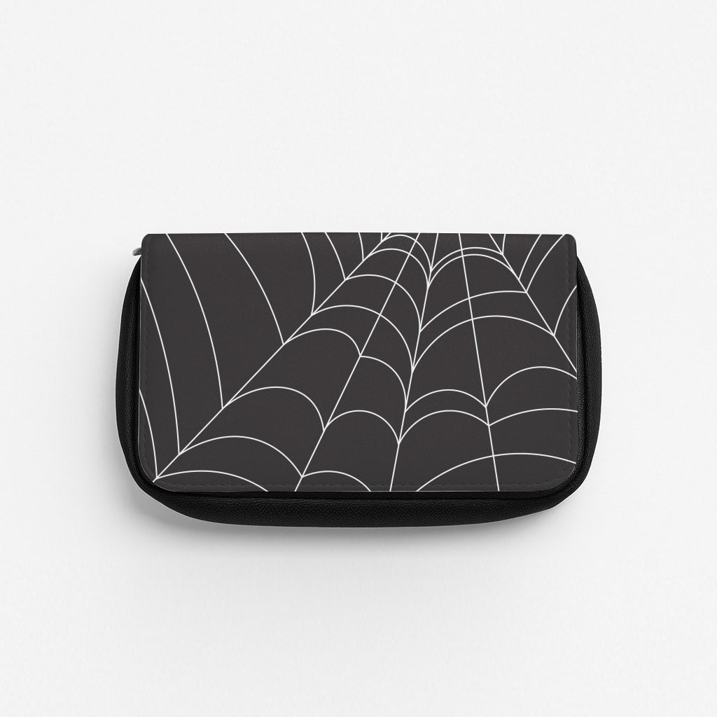 Black Cobwebs Pattern Pencil Case