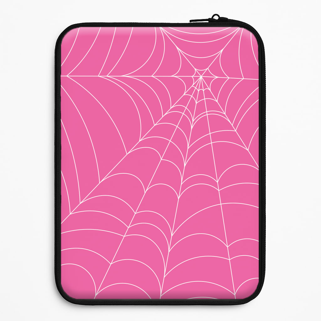 Pink Cobwebs Pattern Universal Laptop Sleeve