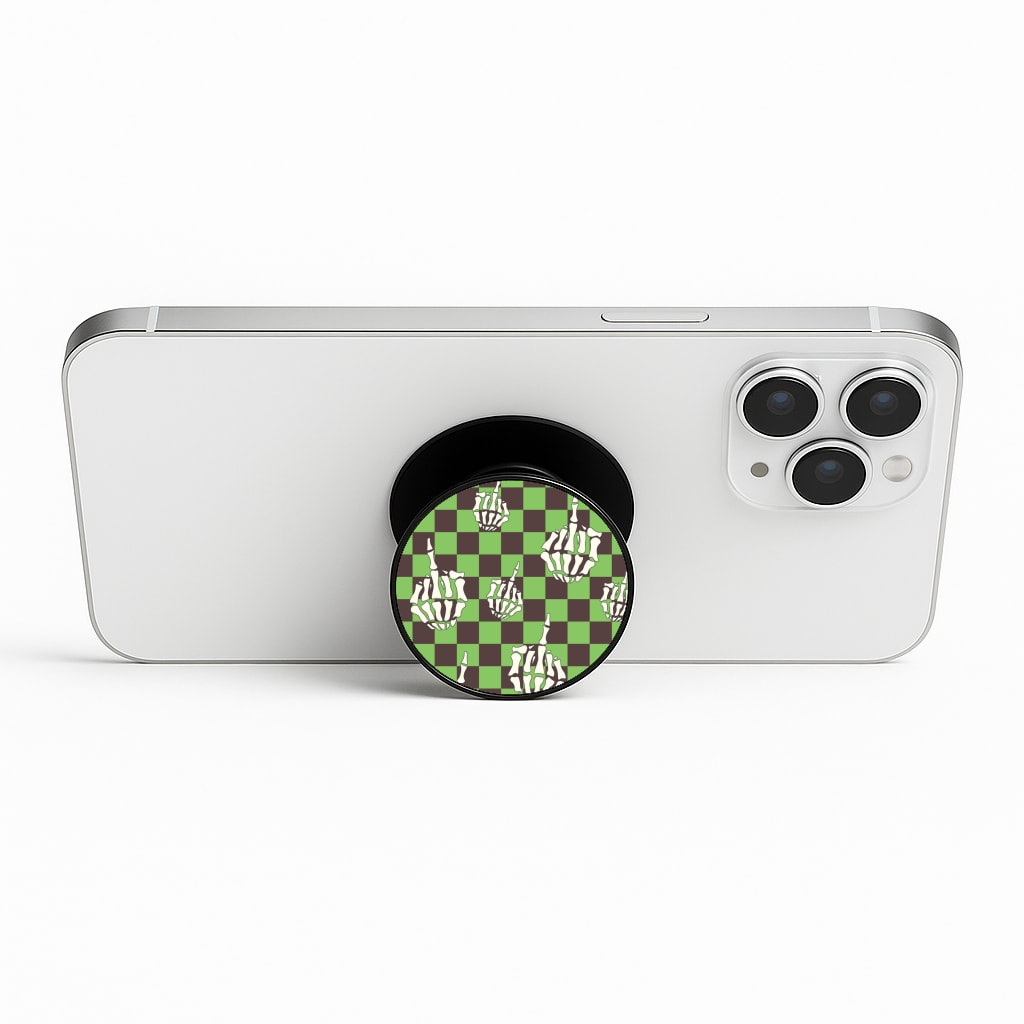 Green Middle Finger Phone Stand