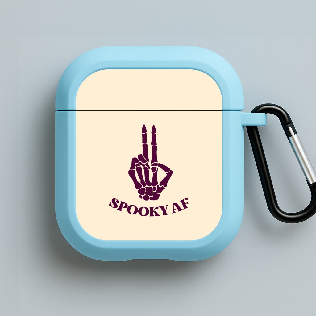 Spooky AF Blue AirPods Case