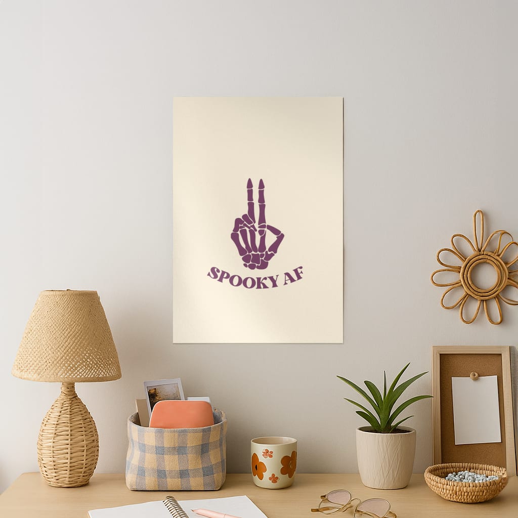 Spooky AF Art Print