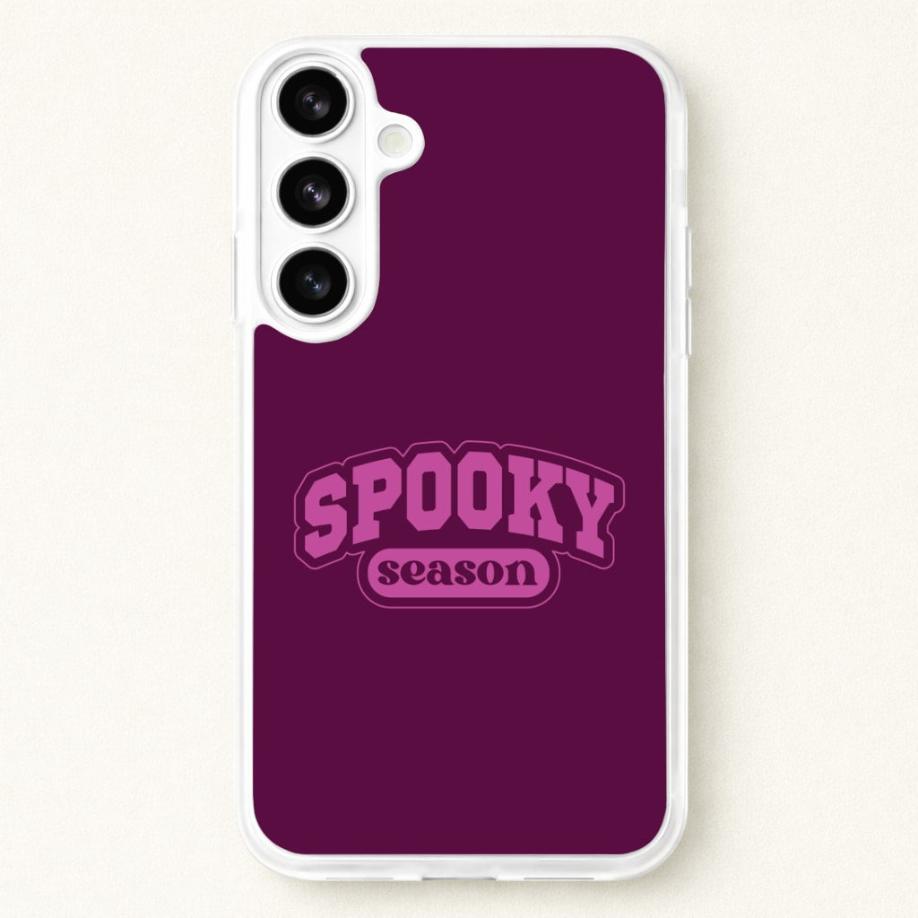Spooky Season Varsity Phone Case for Galaxy S26