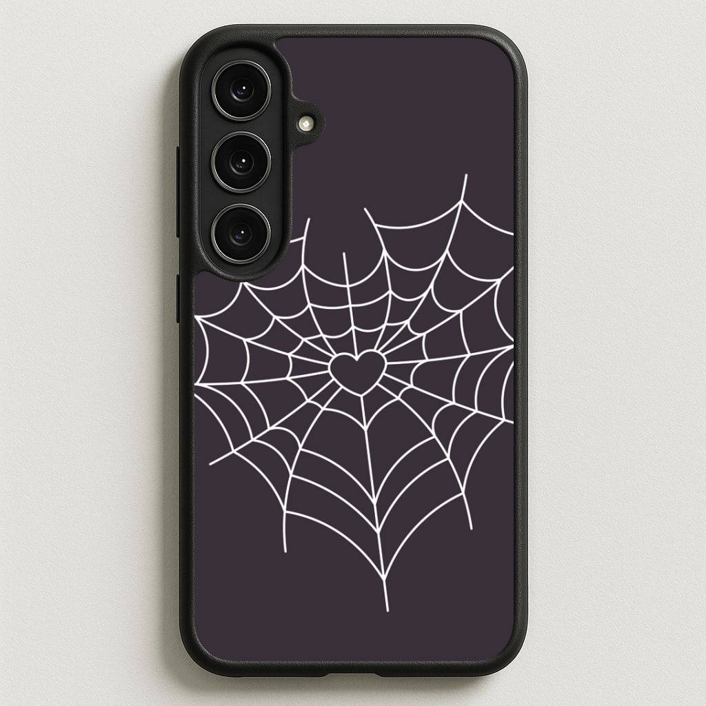 Spiderweb Hearts I Phone Case for Galaxy S25FE