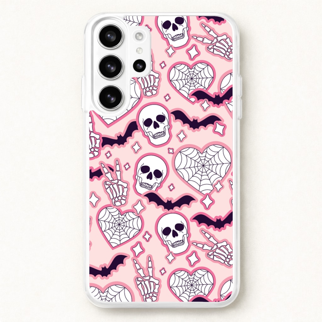 Cute Halloween Stickers Pattern Phone Case for Galaxy S26 Ultra