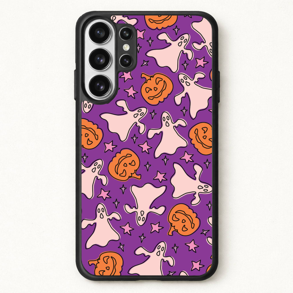 Abstract Halloween Pattern Phone Case for Galaxy S26 Ultra