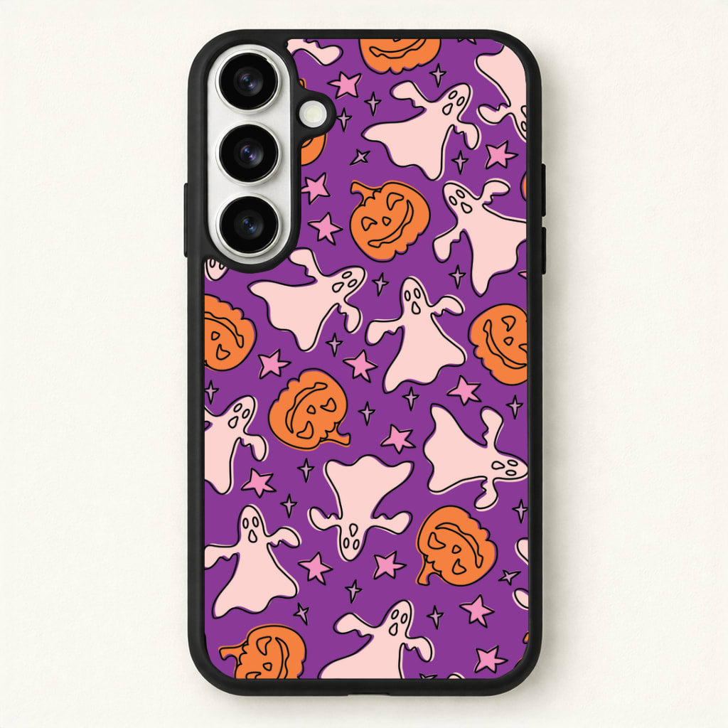 Abstract Halloween Pattern Phone Case for Galaxy S26 Plus