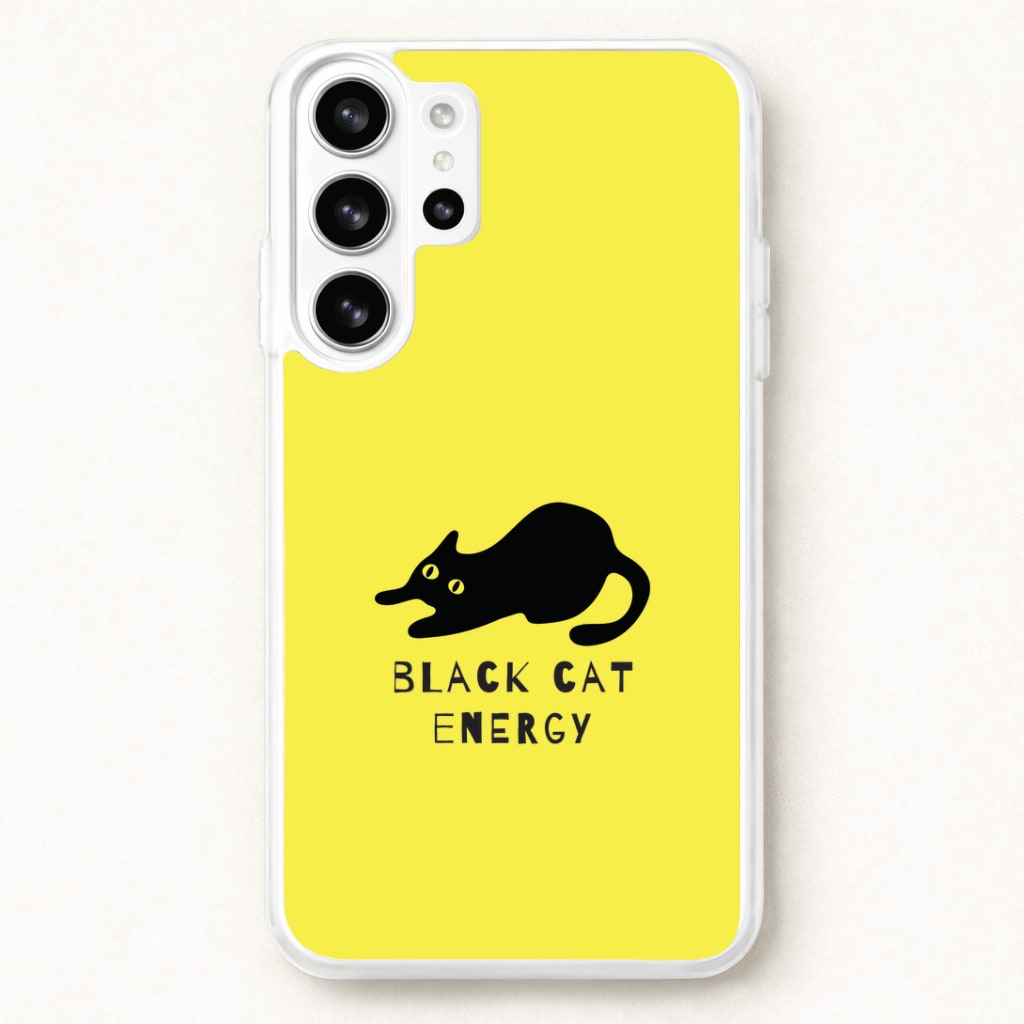 Black Cat Energy Phone Case for Galaxy S26 Ultra