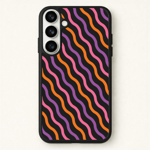 Wavy Abstract Halloween Pattern Phone Case for Galaxy S26