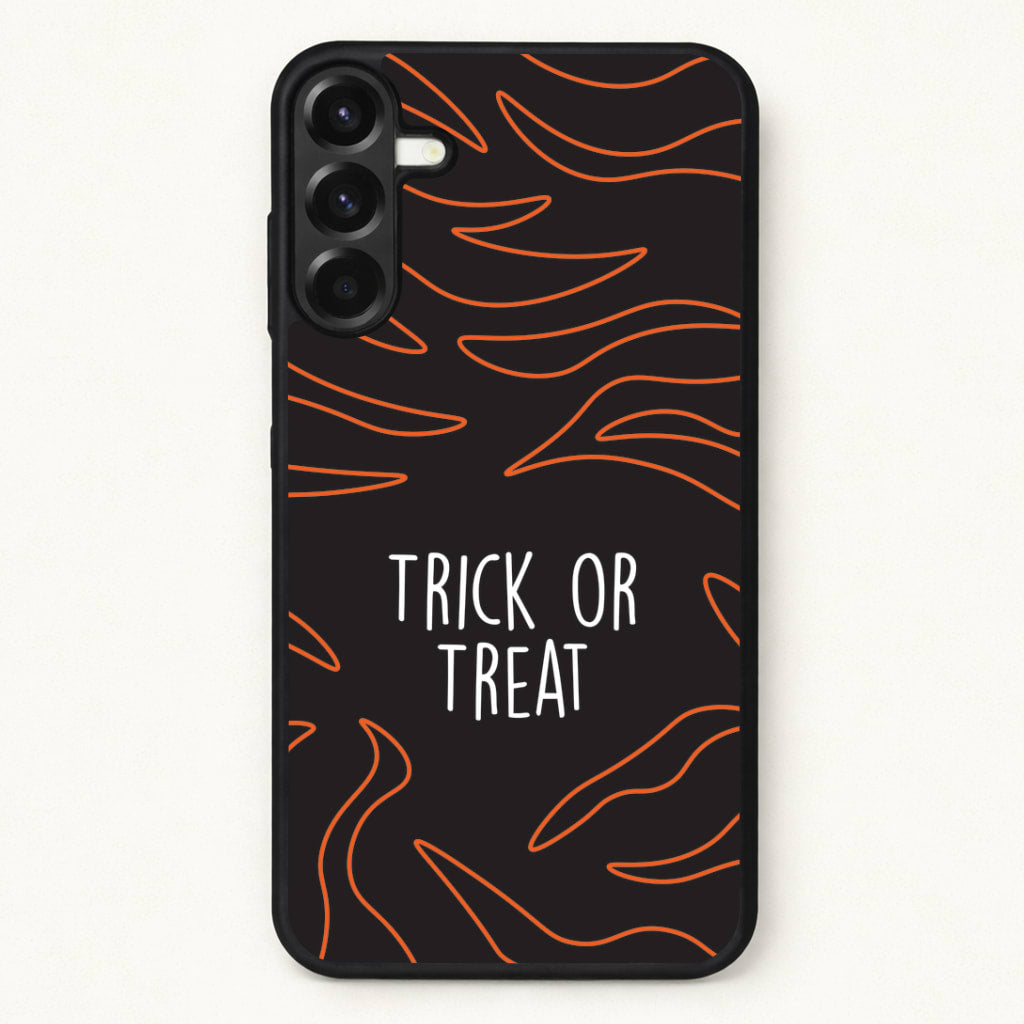 Zebra Print Trick Or Treat Phone Case for Galaxy A37