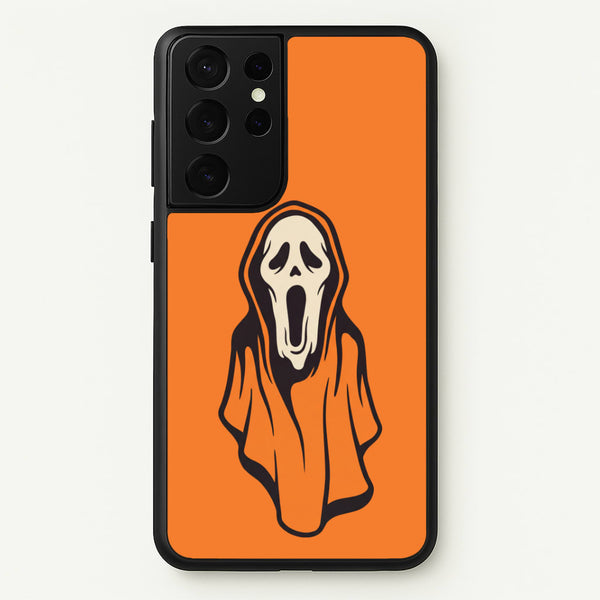 Orange Scream Phone Case - Galaxy S21 Ultra / Standard
