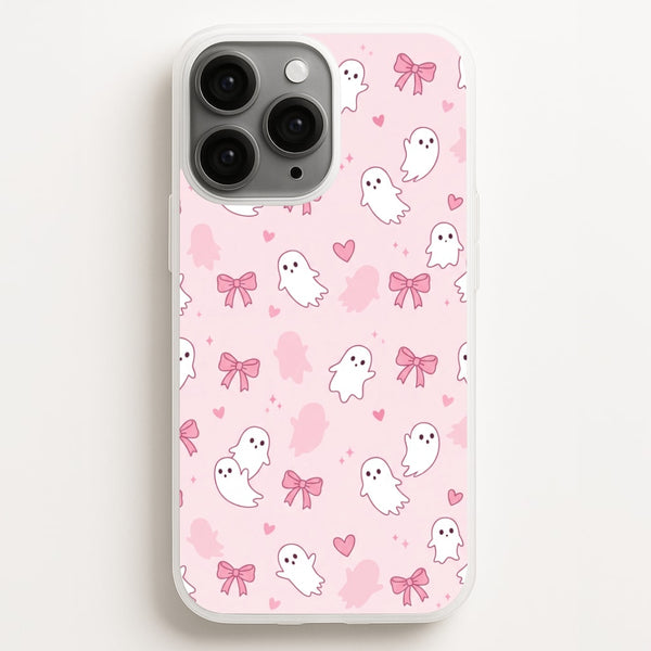 Pink Ghosts And Bows Phone Case - iPhone 16 Pro / Standard