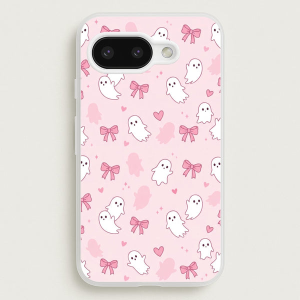 Pink Ghosts And Bows Phone Case - Google Pixel 9a / Standard