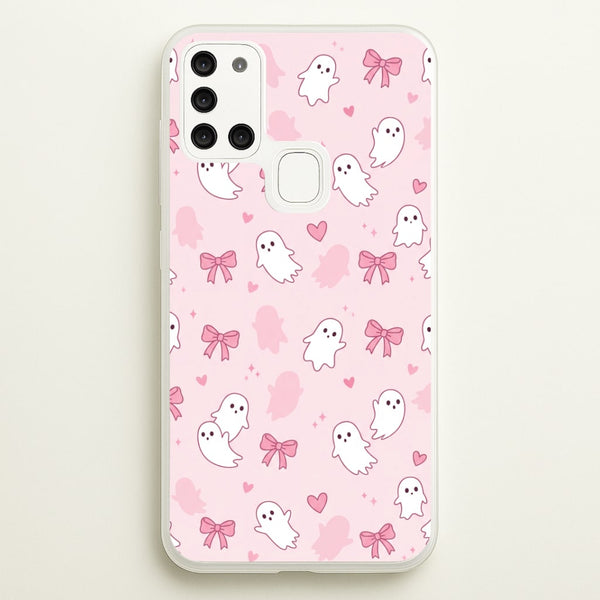 Pink Ghosts And Bows Phone Case - Galaxy A21s / Standard