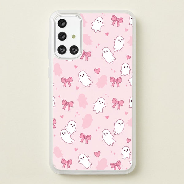 Pink Ghosts And Bows Phone Case - Galaxy A71 / Standard