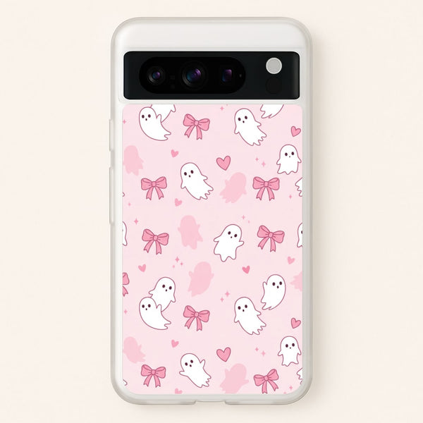 Pink Ghosts And Bows Phone Case - Google Pixel 8 Pro / Standard