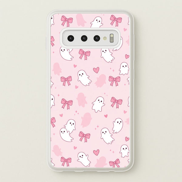 Pink Ghosts And Bows Phone Case - Galaxy S10 / Standard
