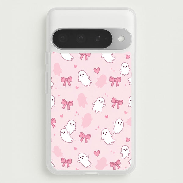 Pink Ghosts And Bows Phone Case - Google Pixel 10 Pro XL / Standard