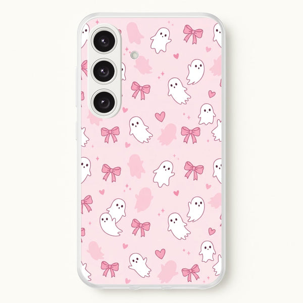 Pink Ghosts And Bows Phone Case - Galaxy S25 / Standard