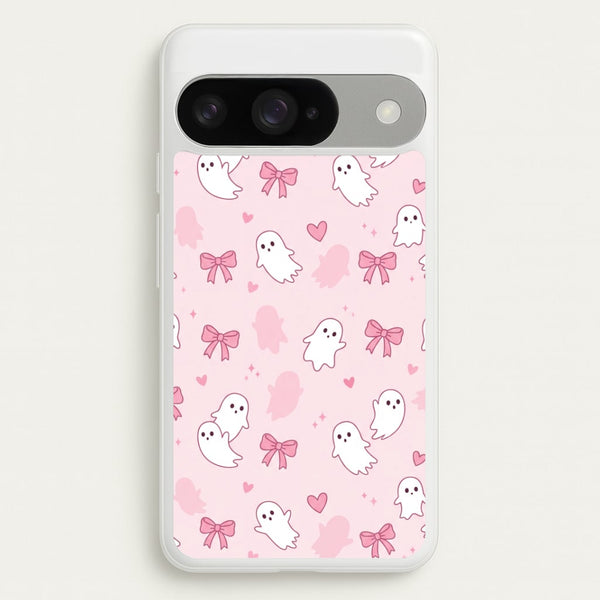 Pink Ghosts And Bows Phone Case - Google Pixel 10 / 10 Pro / Standard