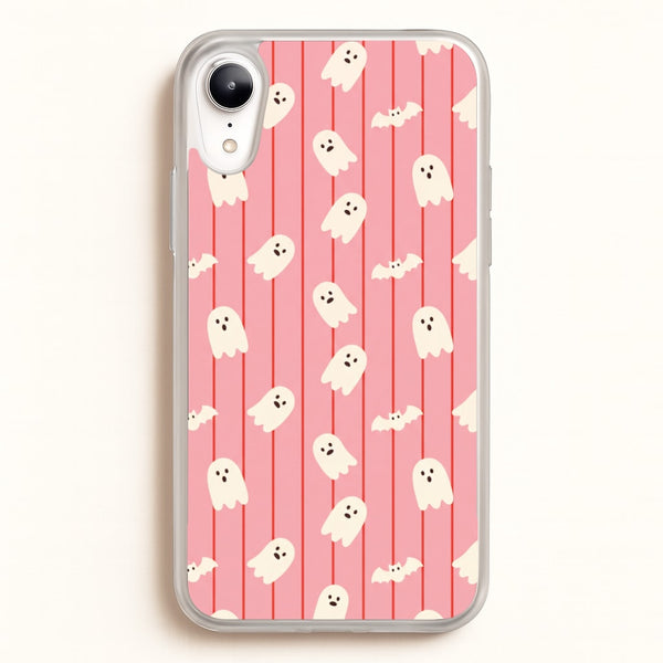 Candy Stripe Ghosts Phone Case - iPhone XR / Standard