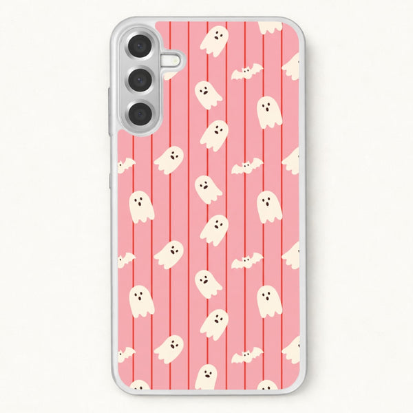 Candy Stripe Ghosts Phone Case - Galaxy A57 / Standard