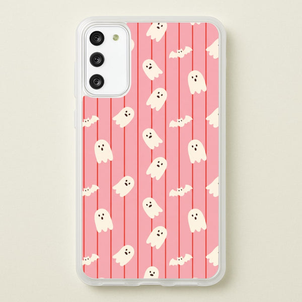 Candy Stripe Ghosts Phone Case - Galaxy S20FE / Standard