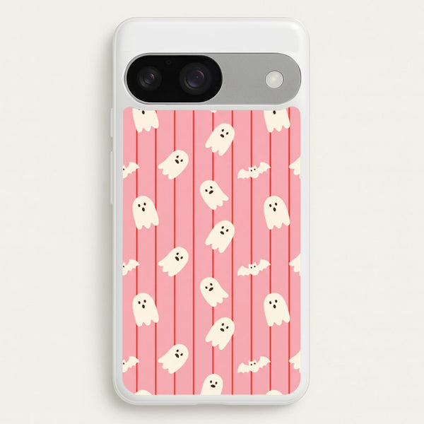 Candy Stripe Ghosts Phone Case - Google Pixel 9 / 9 Pro / Standard
