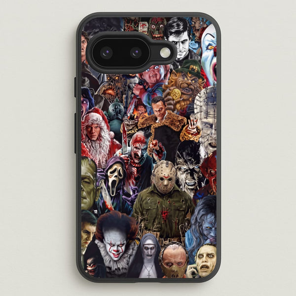 Collage of Horror Phone Case - Google Pixel 9a / Standard