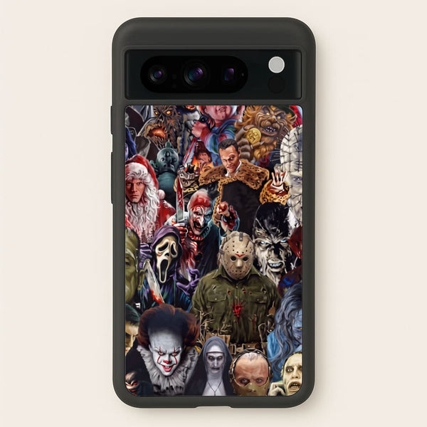 Collage of Horror Phone Case - Google Pixel 8 Pro / Standard
