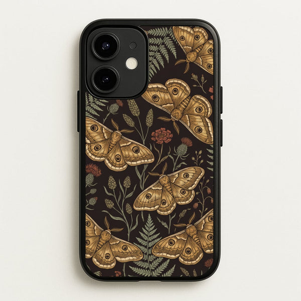 Moth And Moonlight Phone Case - iPhone 12 Mini / Standard