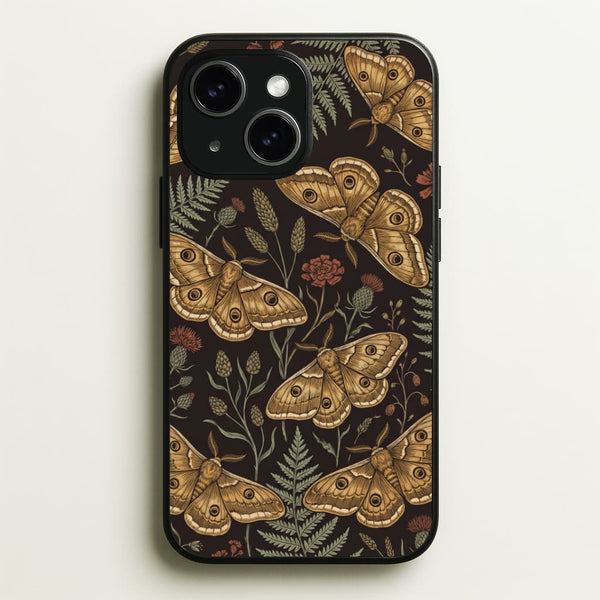 Moth And Moonlight Phone Case - iPhone 14 / Standard
