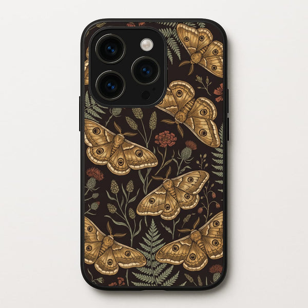 Moth And Moonlight Phone Case - iPhone 14 Pro / Standard