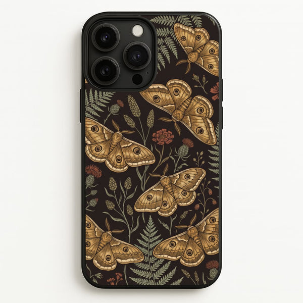 Moth And Moonlight Phone Case - iPhone 13 Pro / Standard